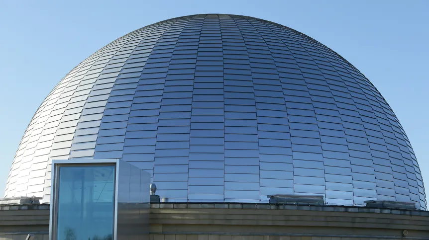 28.12.2023. Planetarium Śląskiego Parku Nauki w Chorzowie. Fot. PAP/Zbigniew Meissner