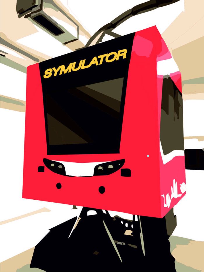 Wizualizacja symulatora kabiny. mat. Sim Factor