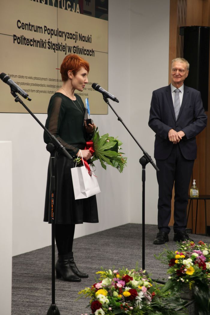 Na zdjęciu Aleksandra Buczyńska-Ziembińska oraz prof. Michał Kleiber. Fot. P. Wernicki/ PAP