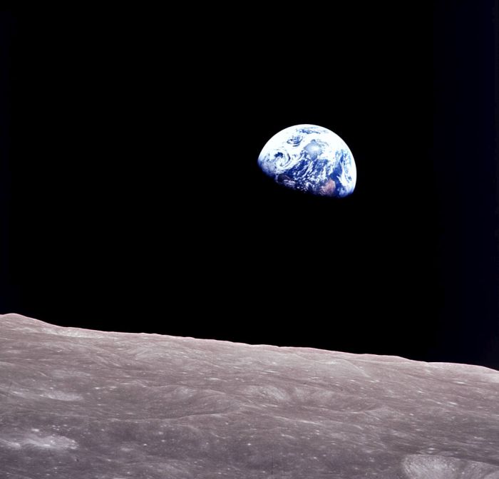 Zdjęcie wykonane 24 grudnia 1968 r. przez astronautów Apollo 8, fot. NASA