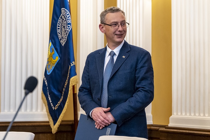 Dziekan nowo utworzonego wydziału dr hab. Adam Drobniak. Źródło: UE Katowice