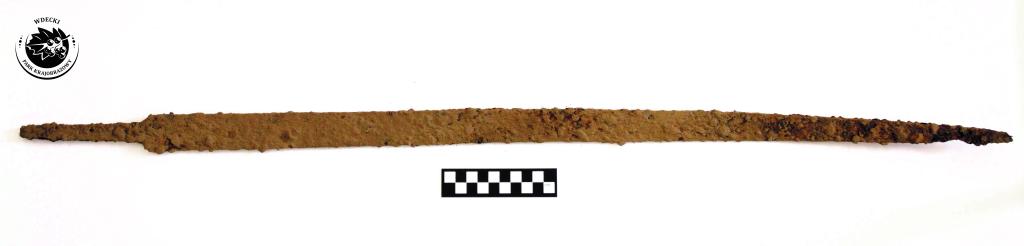 Langsaks pochodzący z połowy VIII w. n.e. odkryty na terenie Wdeckiego Parku Krajobrazowego (fot. M. Sosnowski)