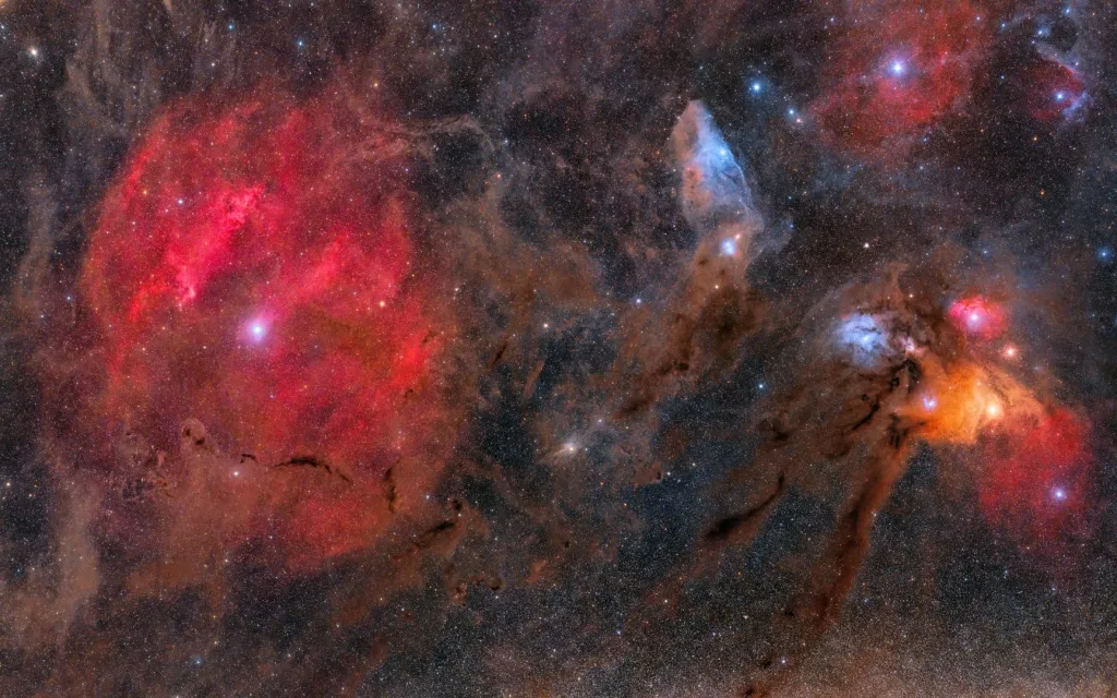 Mgławice Zeta i Rho Ophiuchi z kompleksem pyłowym. Ireneusz Nowak (Polska/Poland)