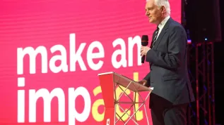 Wicepremier, ministar nauki i szkolnictwa wyższego Jarosław Gowin przemawia podczas otwarcia Kongresu Impact'18, 13 bm. w Krakowie. Fot. PAP/Jacek Bednarczyk 13.06.2018