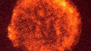 Tycho's Supernova remnant in X-ray. Credit: ROSAT, MPE, NASA