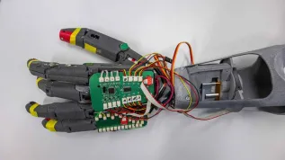 Scientists at the Wrocław University of Science and Technology are working on a bionic hand prosthesis designed for people with unilateral or bilateral forearm amputations. The hand can perform various gripping and manipulative movements and it is controlled with biosignals. Credit: Wrocław University of Science and Technology