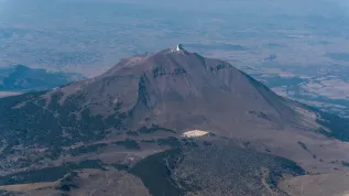 HAWC Observatory on the slope of the Sierra Negra volcano in Mexico. Credit: Adobe Stock