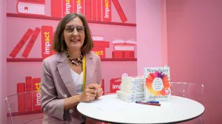 14.05.2025. Psychiatra Anna Lembke podczas kongresu Impact'25, 14 bm. w Poznań Congress Center. Kongres jest miejscem dyskusji dotyczących biznesu, polityki, nauki i nowoczesnych technologii. PAP/Jakub Kaczmarczyk