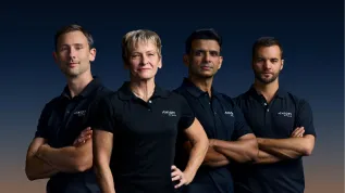 Załoga Ax-4: Sławosz Uznański, Peggy Whitson, Shubhanshu Shukla, Tibor Kapu. fot. Axiom Space
