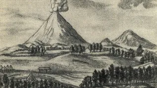 Archiwalka grafika pt. wilkany Kamczatki (Histori Kamczatki, 1755) Adobe Stock