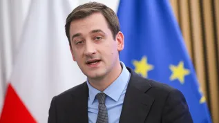 12.09.2025. Prezes Sieci Badawczej Łukasiewicz Hubert Cichocki. PAP/Marcin Obara