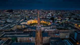 Łódź, 06.07.2025. Plac Wolności i ul. Piotrkowska w  Łodzi. PAP/Grzegorz Michałowski