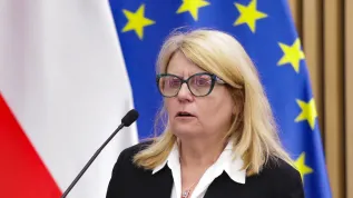 Warszawa, 27.02.2026. Rektor Uniwersytetu im. Adama Mickiewicza w Poznaniu prof. Bogumiła Kaniewska. PAP/Tomasz Gzell