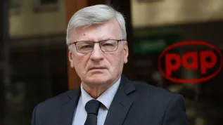 07.10.2026. Prorektor ds. badań UW prof. dr hab. Zygmunt Lalak przed siedzibą Polskiej Agencji Prasowej w Warszawie, 7 bm. Zygmunt Lalak był gościem Studia PAP. PAP/Leszek Szymański