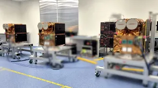 Satelity Mikroglob-2, Mikroglob-3 i Mikroglob-4 opracowane przez Creotech Instruments, zdjęcie ilustracyjne. Fot. materiały prasowe.
