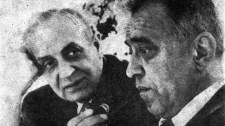 Na zdjęciu Jerzy Pniewski i Marian Danysz 1963 r. Źródło: Muzeum Historii Polski, UW