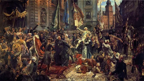 Jan Matejko, Konstytucja 3 Maja 1791 roku, 1891. Źródło: Wikipedia