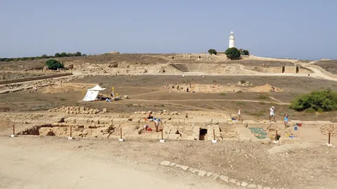 Widok stanowiska w Nea Pafos. Fot. R. Słaboński