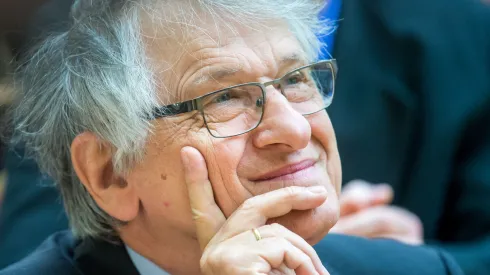 20.04.2017. Laureat Nagrody Nobla w dziedzinie fizyki prof. Klaus von Klitzing. PAP/Tytus Żmijewski
