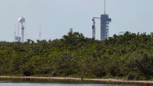 10.06.2025. Stanowisko SLC-40 w Centrum Kosmicznym Johna F. Kennedy’ego na przylądku Canaveral w amerykańskim stanie Floryda. PAP/Leszek Szymański