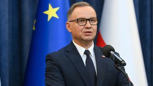 Warszawa, 18.06.2025. Prezydent RP Andrzej Duda. Fot.  PAP/Piotr Nowak