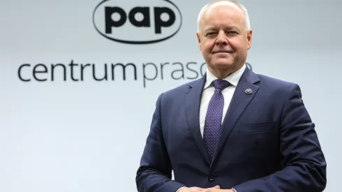 Warszawa, 19.11.2025. Na zdjęciu z 18 bm. wiceminister nauki i szkolnictwa wyższego prof. Marek Gzik w siedzibie Polskiej Agencji Prasowej w Warszawie. Marek Gzik był gościem Studia PAP. PAP/Rafał Guz