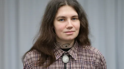 21.04.2026. Na zdjęciach z dnia 10 bm. Specjalistka od zorzy polarnej z Centrum Badań Kosmicznych PAN Helena Ciechowska w siedzibie Polskiej Agencji Prasowej w Warszawie. Helena Ciechowska była gościem Studia PAP. (sko) PAP/Rafał Guz