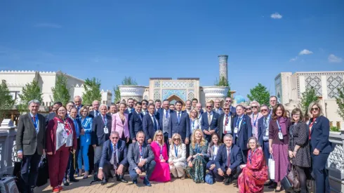 Delegacja rektorów polskich uczelni, uczestników III Forum Rektorów Polski i Uzbekistanu. Samarkanda, 13 kwietnia 2026. Fot. Anita Kot/ Perspektywy