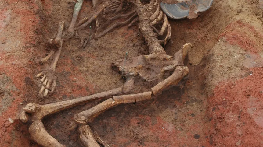 Tomb of a woman from the 3rd century AD. Photo by Adriana Romańska