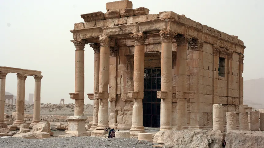 The temple of Baalshamin in 2009. Photo by M. Wagner