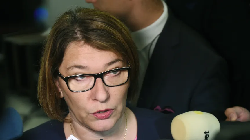 Rzecznik PiS Beata Mazurek. Fot. PAP/ Radek Pietruszka 17.07.2017