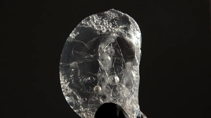 Biodegradable and biocompatible plastic produced by bacteria. Source: Dr. Maciej Guzik
