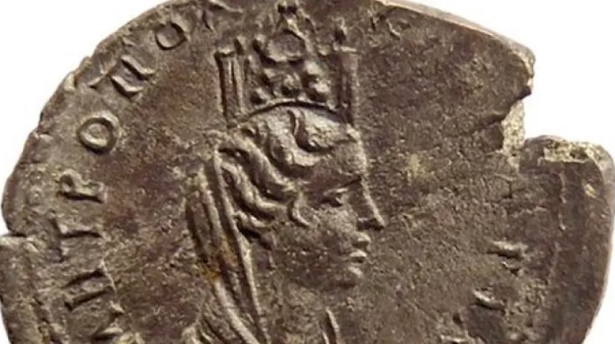 Reverse of Julia Domna coin from the mint in Caesarea, discovered in Apsaros (photo by P. Jaworski)