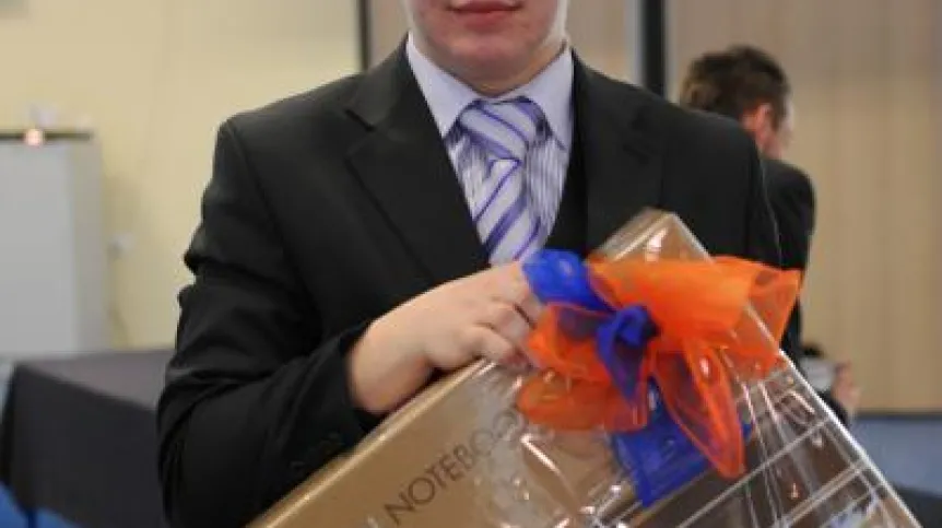 Szczepan Górtowski - zwycięzca II Ogólnopolskiej Olimpiady Logistycznej