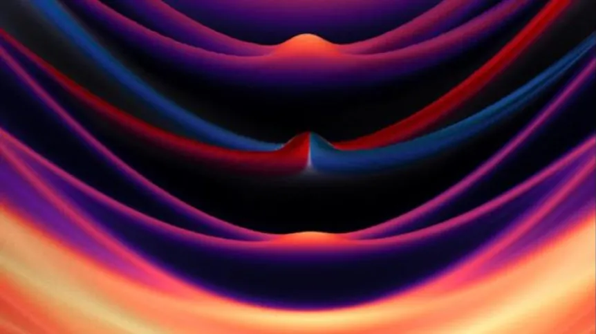 The image shows how the energy of light depends on the angle at which the light exits the optical cavity developed by the Polish team (Fig. Mateusz Król)