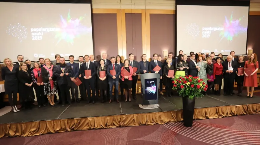 Warszawa, 28.02.2020. Uroczysta gala Popularyzatora Nauki, 28 bm. w Warszawie. Podczas wydarzenia ogłoszono laureatów 15. edycji konkursu Popularyzatorów Nauki, organizowanego przez serwis PAP Nauka w Polsce oraz MNiSW. Fot. PAP/Wojciech Olkuśnik 28.02.2020