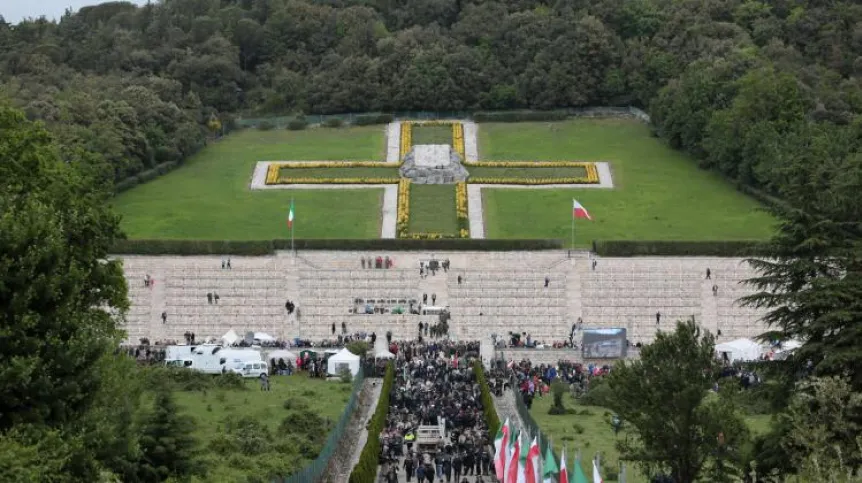 Monte Cassino, Italy, May 18, 2019. Preparations for the celebration of the 75th anniversary of the end of the battle at the Polish war cemetery at Monte Cassino. (pkus) PAP/Leszek Szymański
