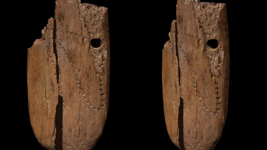 Mammoth ivory pendant from Stajnia Cave. Credit: Antonino Vazzana, /BONES Lab