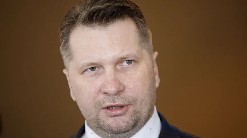 23.03.2022. Minister edukacji i nauki Przemysław Czarnek. PAP/Bartłomiej Wójtowicz