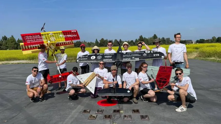 The JetStream Team from the Academic Aviation Club at SAE Aero Design West (photo from team archives)