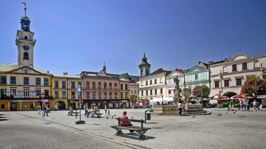 Rynek w Cieszynie; PAP/Jerzy Ochoński; 19.05.2013