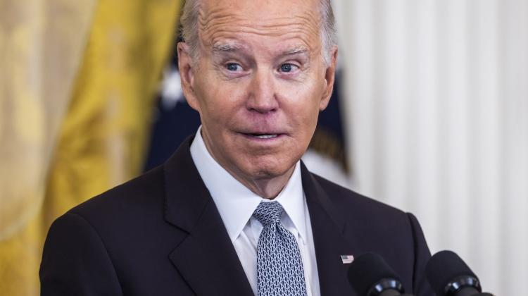 Na zdjęciu prezydent USA Joe Biden. USA. EPA/JIM LO SCALZO  20.03.2023