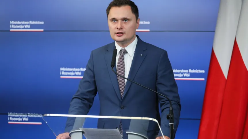  05.07.2023. Podsekretarz stanu w ministerstwie rolnictwa i rozwoju wsi Krzysztof Ciecióra. PAP/ Paweł Supernak