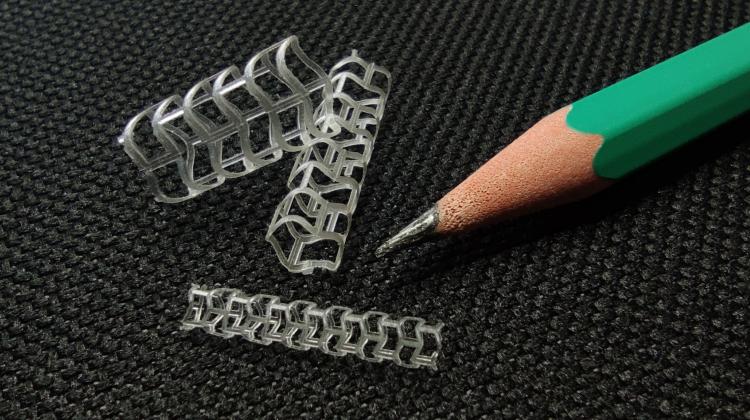 Stents developed at the Centre for Polymer and Carbon Materials of the Polish Academy of Sciences in Zabrze