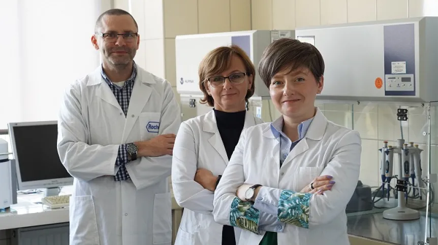 Dr. Elżbieta Bogusławska-Wąs, a professor at the West Pomeranian University of Technology, Dr. Alicja Dłubała and Dr. Wojciech Sawicki from the Faculty of Food Sciences and Fisheries of the West Pomeranian University of Technology. Credit: Aurelia Kołodziej, West Pomeranian University of Technology