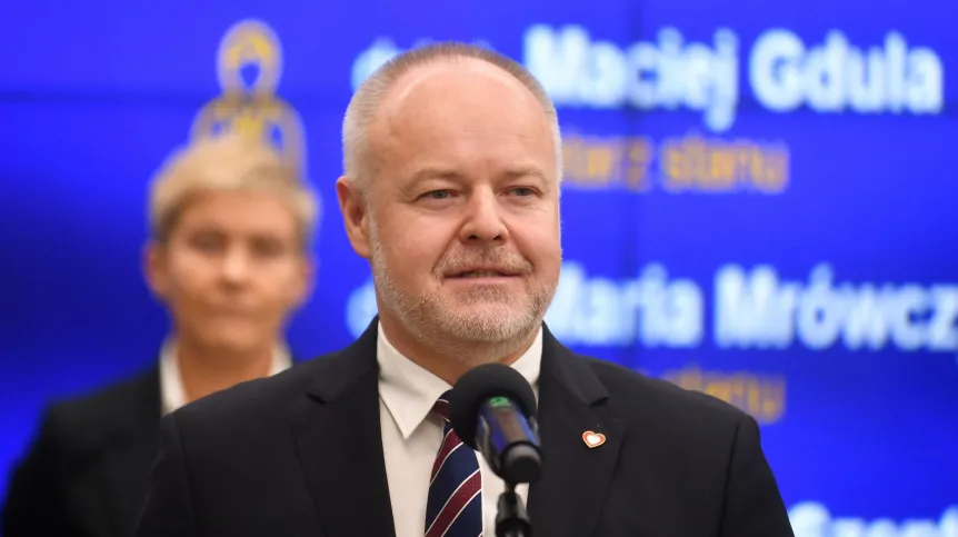 20.12.2023. Podsekretarz stanu Ministerstwa Nauki i Szkolnictwa Wyższego Marek Gzik. PAP/Andrzej Lange