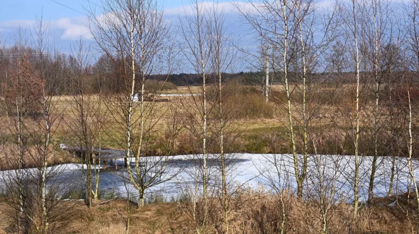 20.02.2025. Miejsce upadku niezydentyfikowanego obiektu do zbiornika wodnego na terenie gospodarstwa rolnego w Będźmierowicach (gm. Czersk), 20 bm. Jednym z rozważanych scenariuszy jest to, że chodzi o część rakiety firmy SpaceX. POLSA potwierdziła, że w nocy z wtorku na środę nad terytorium naszego kraju doszło do niekontrolowanego wejścia w atmosferę członu rakiety nośnej Falcon 9 R/B. Część statku ważyła około 4 tony. Rakieta została wystrzelona 1 lutego z bazy lotniczej Vandenberg w Kalifornii, w ramach misji Space X Starlink Group 11-4. (pk/amb) PAP Piotr Kowala 