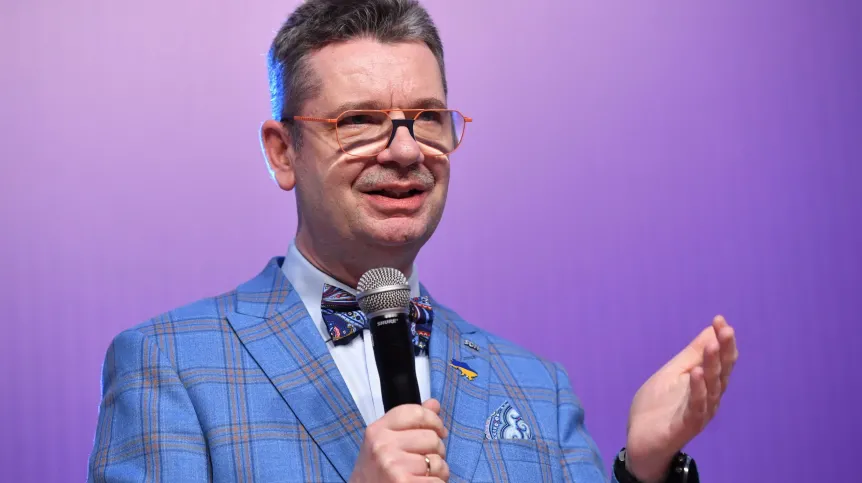 13.04.2023. Rektor SGH dr hab. Piotr Wachowiak. PAP/Radek Pietruszka