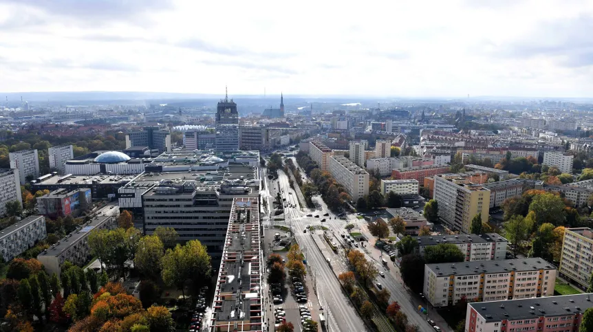 18.10.2019. Panorama Szczecina.  PAP/Marcin Bielecki