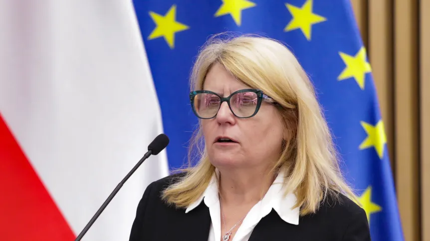 27.02.2026. Na zdjęciu rektorka Uniwersytetu im. Adama Mickiewicza w Poznaniu prof. Bogumiła Kaniewska. PAP/Tomasz Gzell